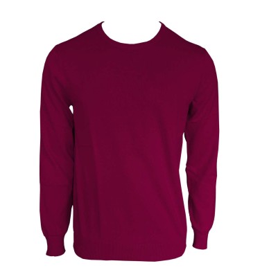 MEN’S CREW NECK FINE GAUGE COTTON PULLOVER