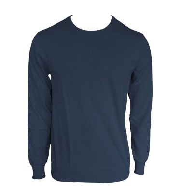 MEN’S CREW NECK FINE GAUGE COTTON PULLOVER