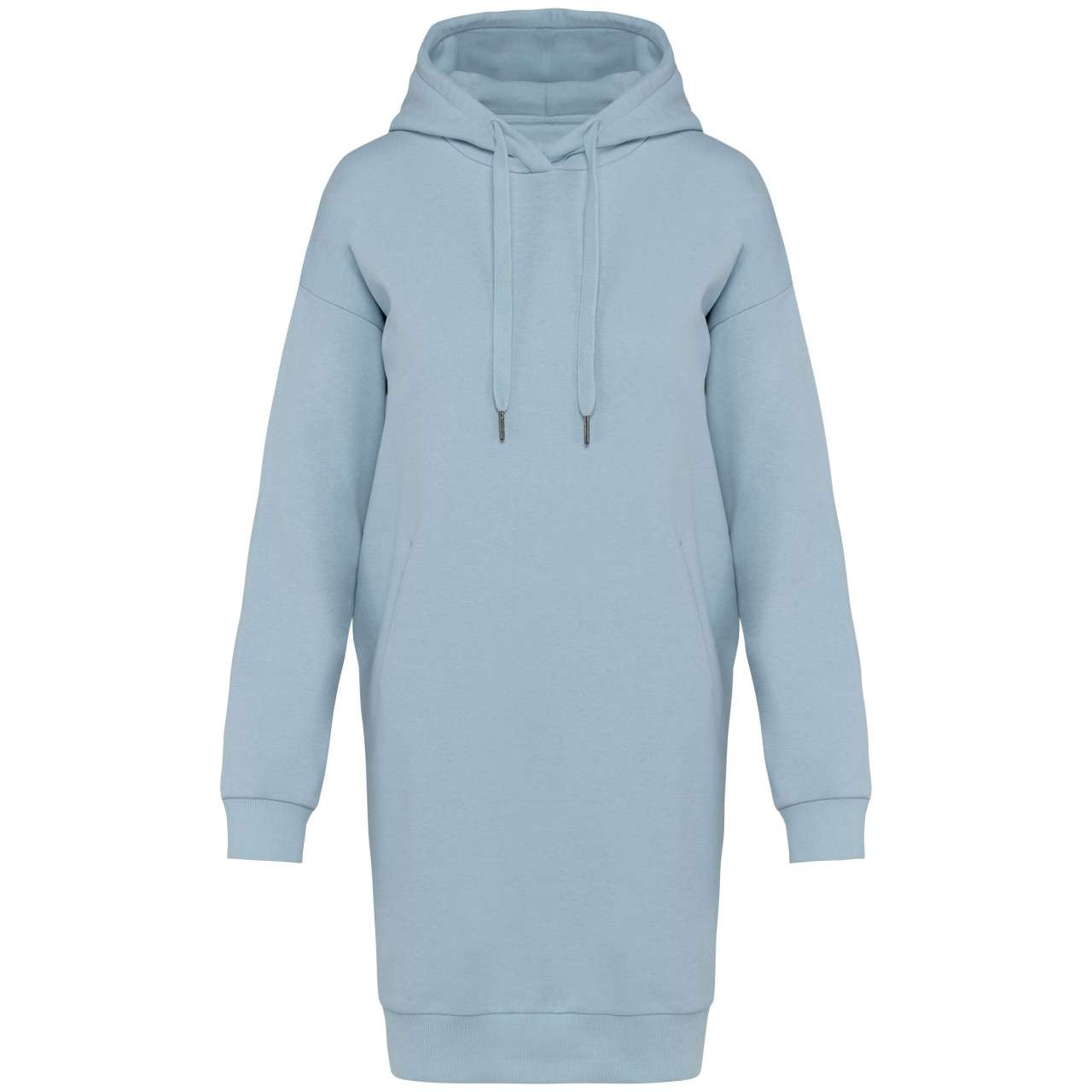 LADIES' ECO-FRIENDLY HOODED SWEATSHIRT DRESS