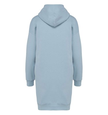 LADIES' ECO-FRIENDLY HOODED SWEATSHIRT DRESS