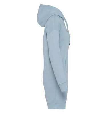 LADIES' ECO-FRIENDLY HOODED SWEATSHIRT DRESS