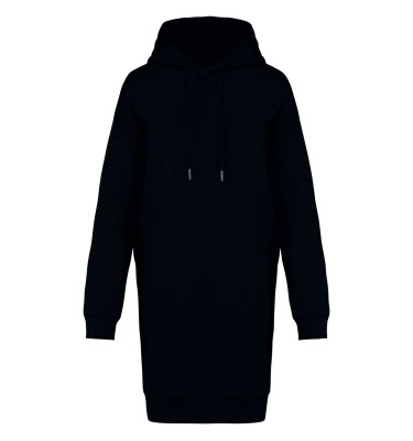 LADIES' ECO-FRIENDLY HOODED SWEATSHIRT DRESS