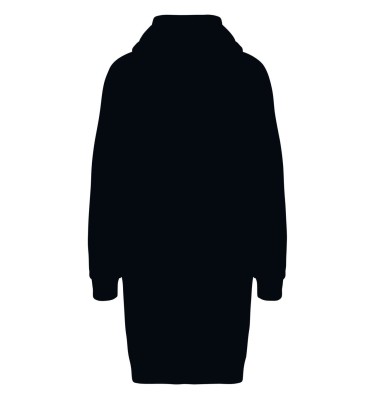 LADIES' ECO-FRIENDLY HOODED SWEATSHIRT DRESS
