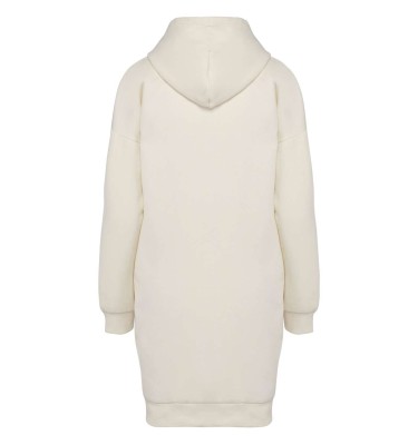 LADIES' ECO-FRIENDLY HOODED SWEATSHIRT DRESS
