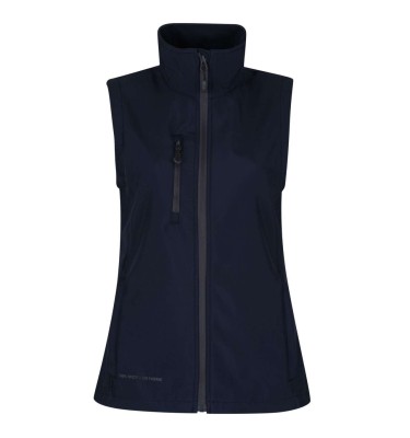 WOMEN'S HONESTLY MADE RECYCLED PRINTABLE SOFTSHELL BODYWARMER
