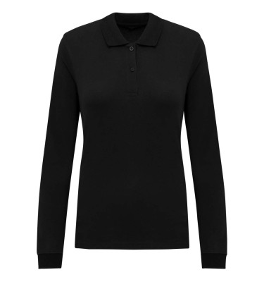 LADIES’ ORGANIC 180 PIQUÉ POLO SHIRT LONG SLEEVES