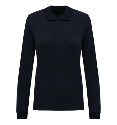 LADIES’ ORGANIC 180 PIQUÉ POLO SHIRT LONG SLEEVES