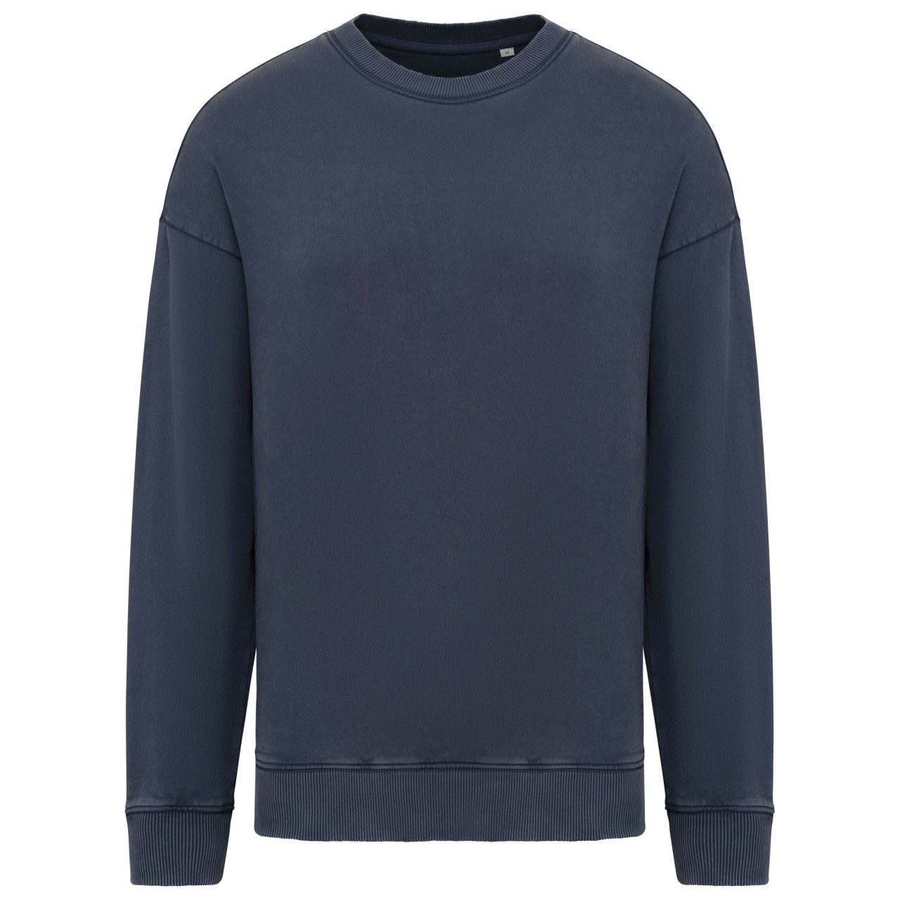 UNISEX WASHED EFFECT OVERSIZE ROUND NECK SWEATSHIRT