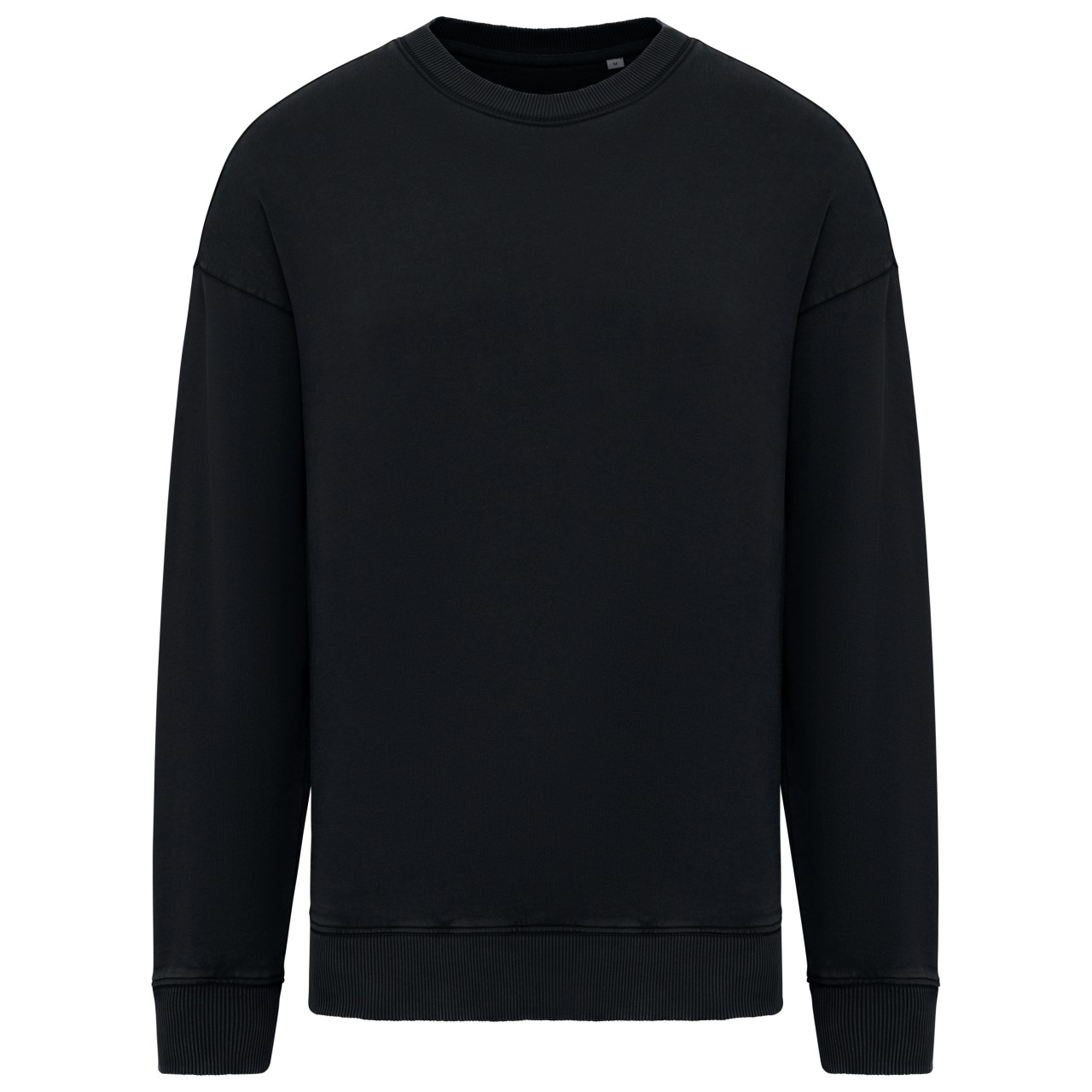 UNISEX WASHED EFFECT OVERSIZE ROUND NECK SWEATSHIRT