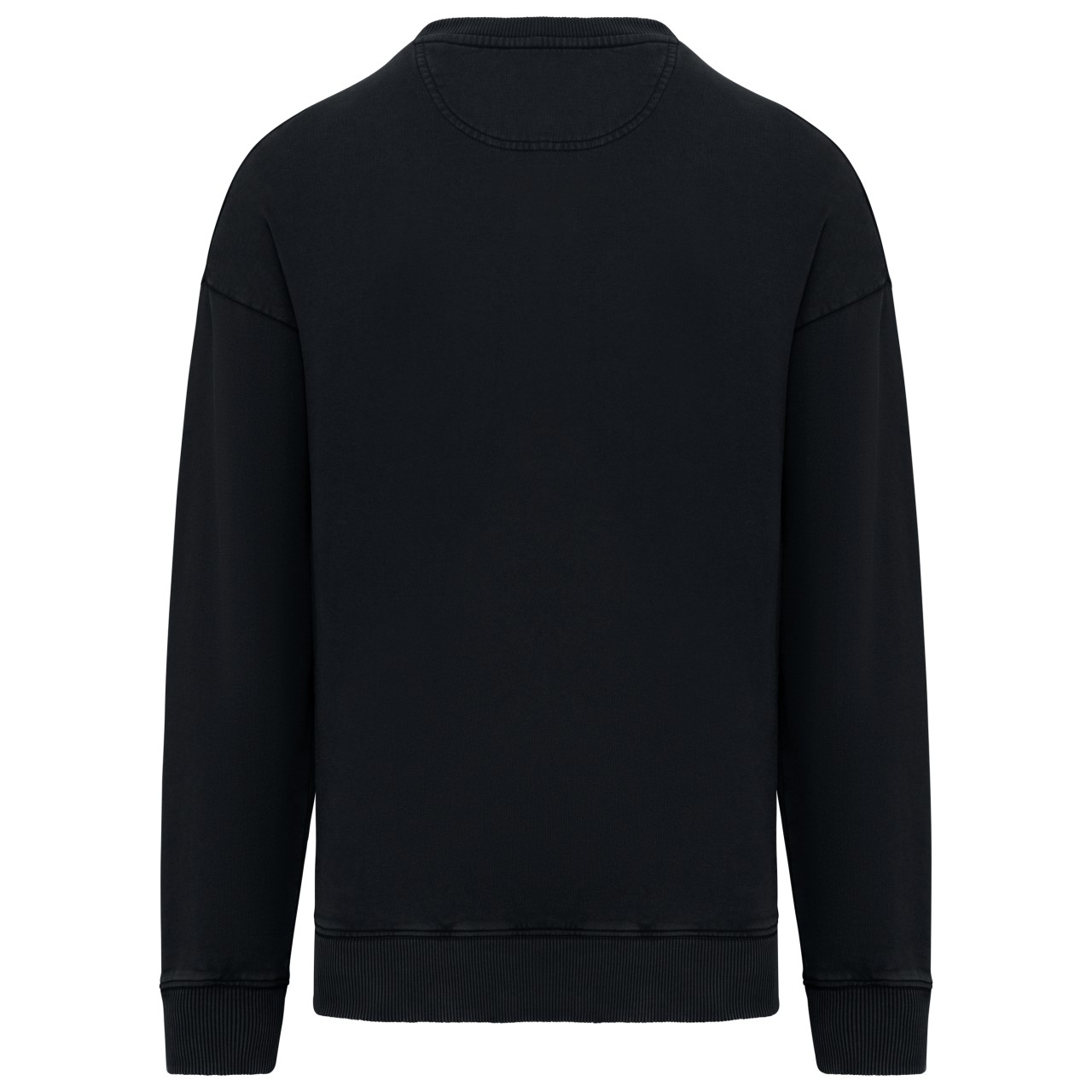 UNISEX WASHED EFFECT OVERSIZE ROUND NECK SWEATSHIRT