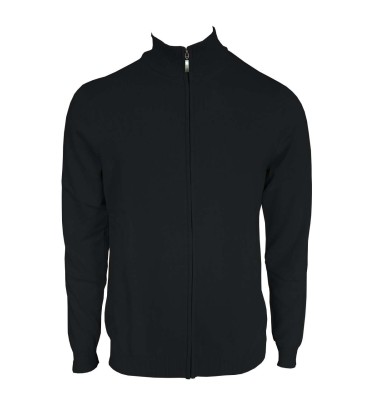 MEN’S FULL ZIP CARDIGAN FINE GAUGE COTTON