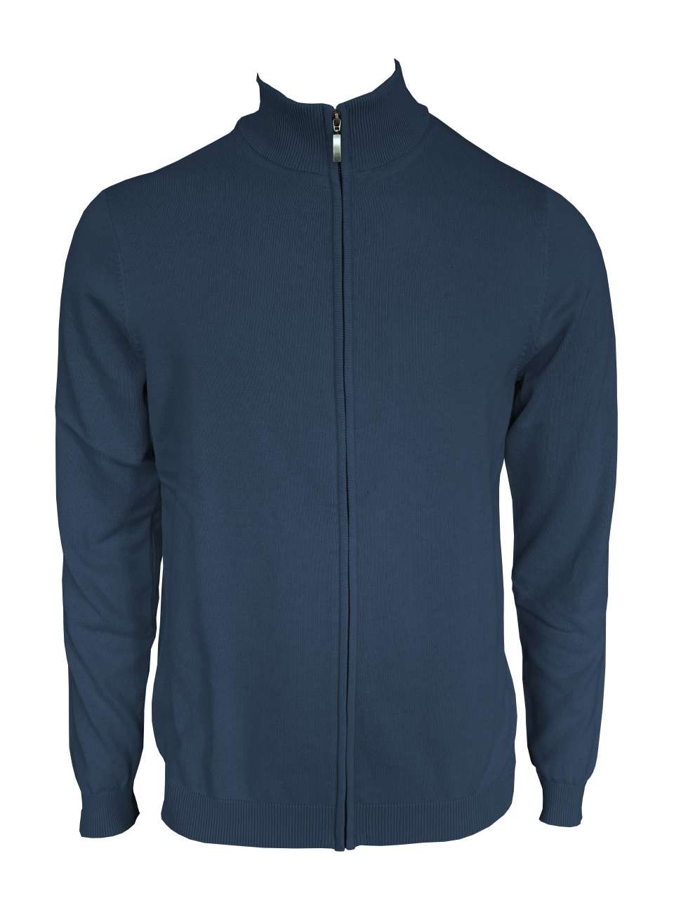 MEN’S FULL ZIP CARDIGAN FINE GAUGE COTTON