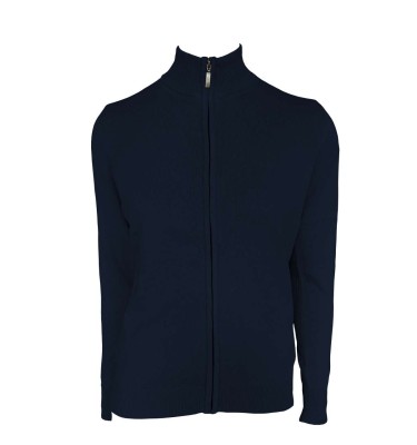 WOMEN’S FULL ZIP CARDIGAN FINE GAUGE COTTON