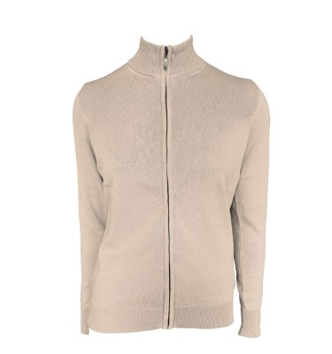 WOMEN’S FULL ZIP CARDIGAN FINE GAUGE COTTON