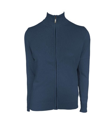WOMEN’S FULL ZIP CARDIGAN FINE GAUGE COTTON