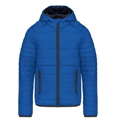 KIDS' LIGHTWEIGHT HOODED PADDED JACKET