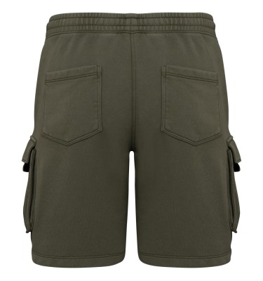 MEN’S FRENCH TERRY WASHED  EFFECT CARGO SHORTS
