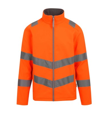 HI-VIS PRO CONTRACT ABLAZE 2 LAYER SOFTSHELL JACKET (CLASS 3)