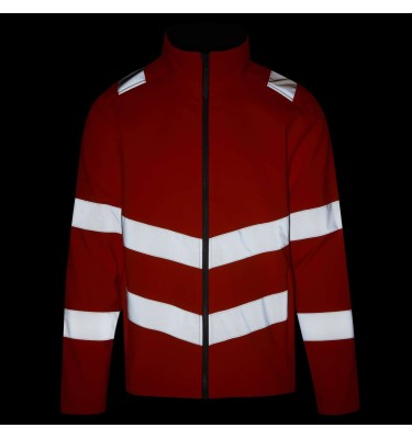 HI-VIS PRO CONTRACT ABLAZE 2 LAYER SOFTSHELL JACKET (CLASS 3)