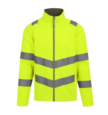 HI-VIS PRO CONTRACT ABLAZE 2 LAYER SOFTSHELL JACKET (CLASS 3)