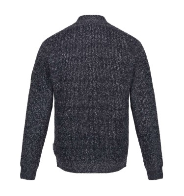 SOLOMON ZIP-NECK KNITTED PULLOVER