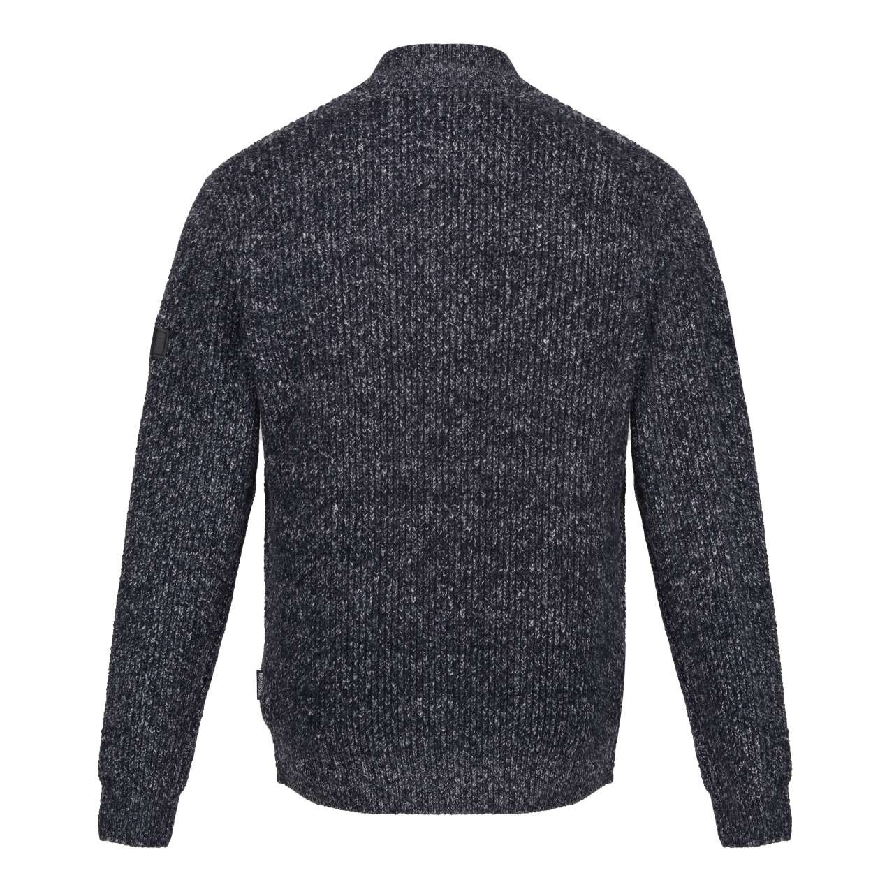SOLOMON ZIP-NECK KNITTED PULLOVER