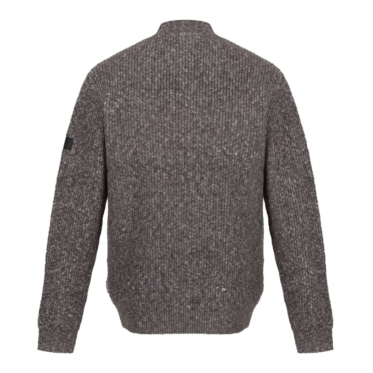 SOLOMON ZIP-NECK KNITTED PULLOVER