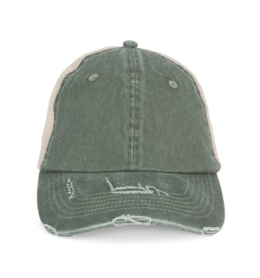 ECO-FRIENDLY UNISEX RIPPED EFFECT TRUCKER CAP