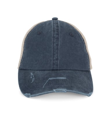 ECO-FRIENDLY UNISEX RIPPED EFFECT TRUCKER CAP