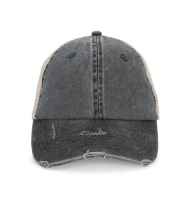 ECO-FRIENDLY UNISEX RIPPED EFFECT TRUCKER CAP