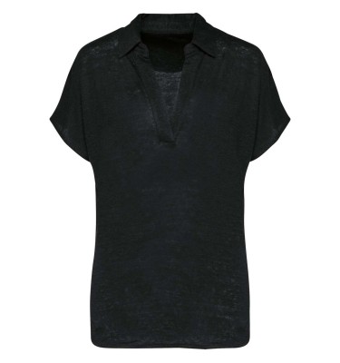 LADIES’ LINEN POLO SHIRT