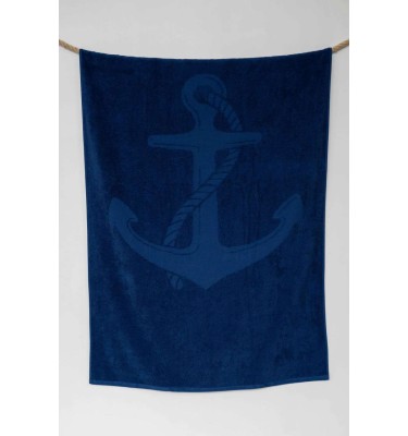 OLIMA „ANCHOR” JACQUARD BEACH TOWEL