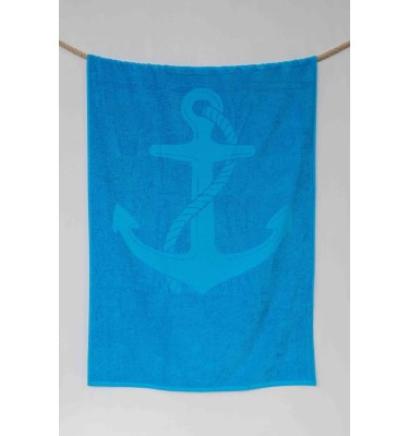 OLIMA „ANCHOR” JACQUARD BEACH TOWEL