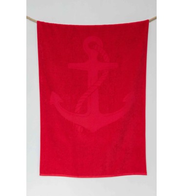 OLIMA „ANCHOR” JACQUARD BEACH TOWEL