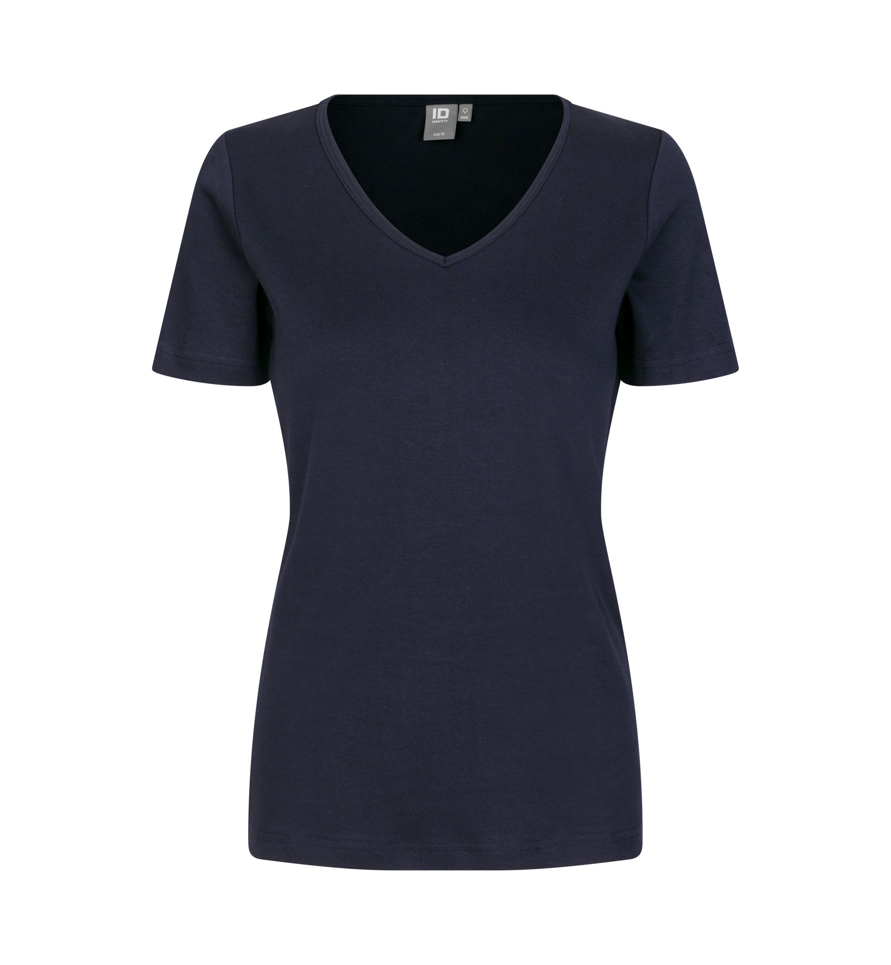 T-shirt Interlock | v-neck | damski
