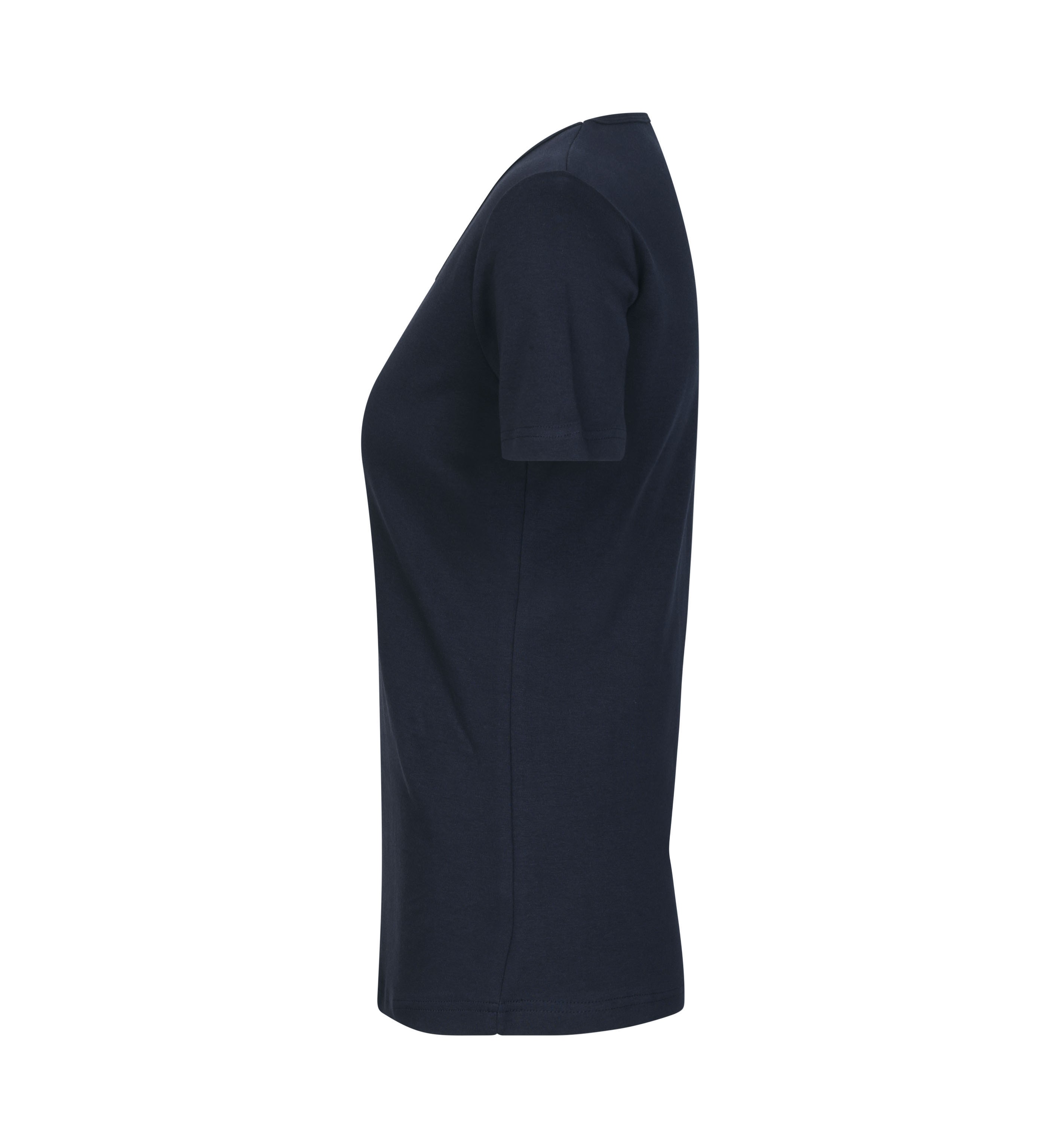 T-shirt Interlock | v-neck | damski