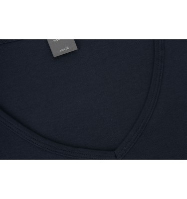 T-shirt Interlock | v-neck | damski