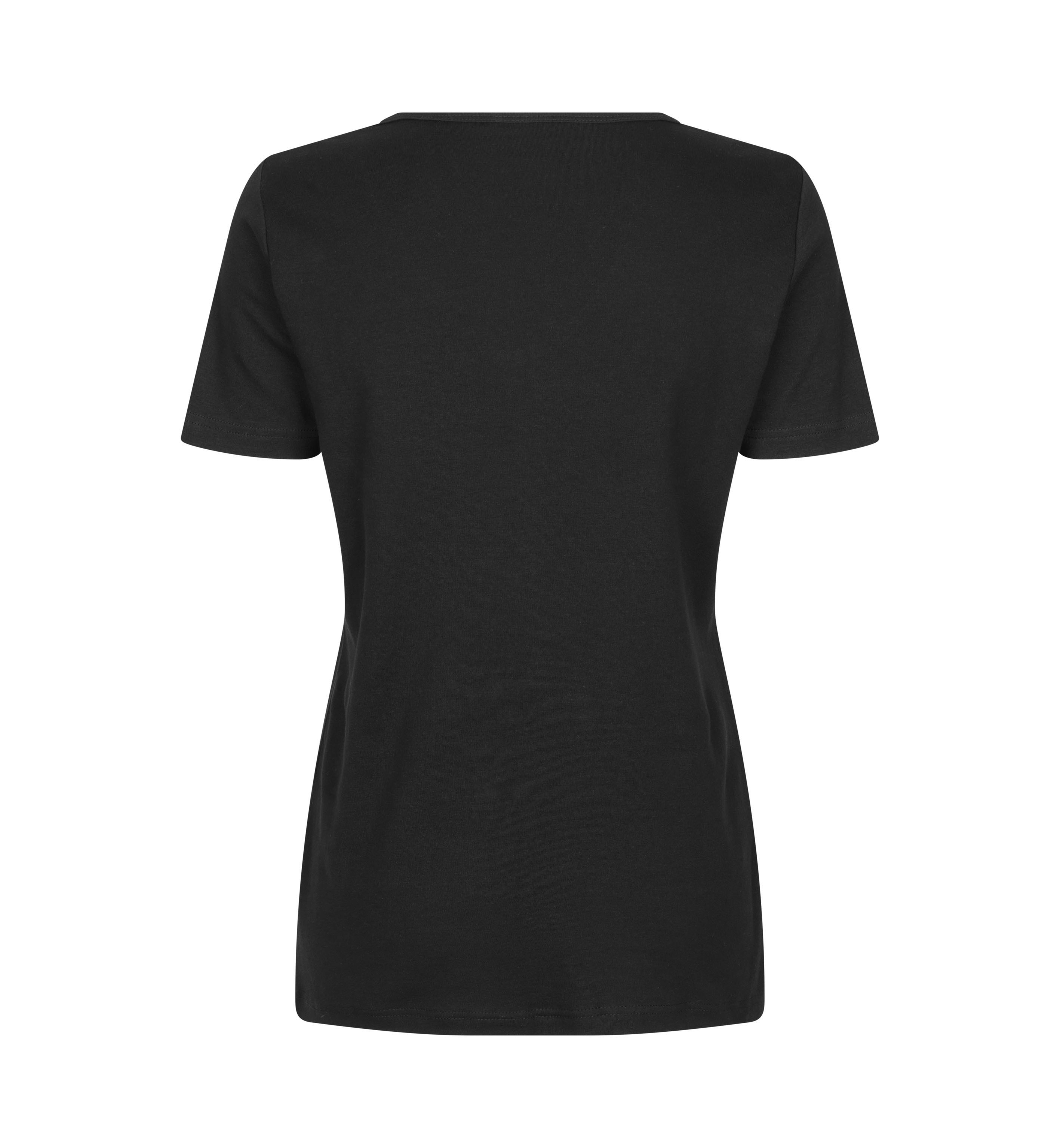T-shirt Interlock | v-neck | damski