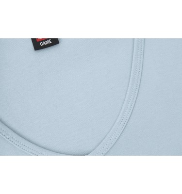 T-shirt Interlock | v-neck | damski