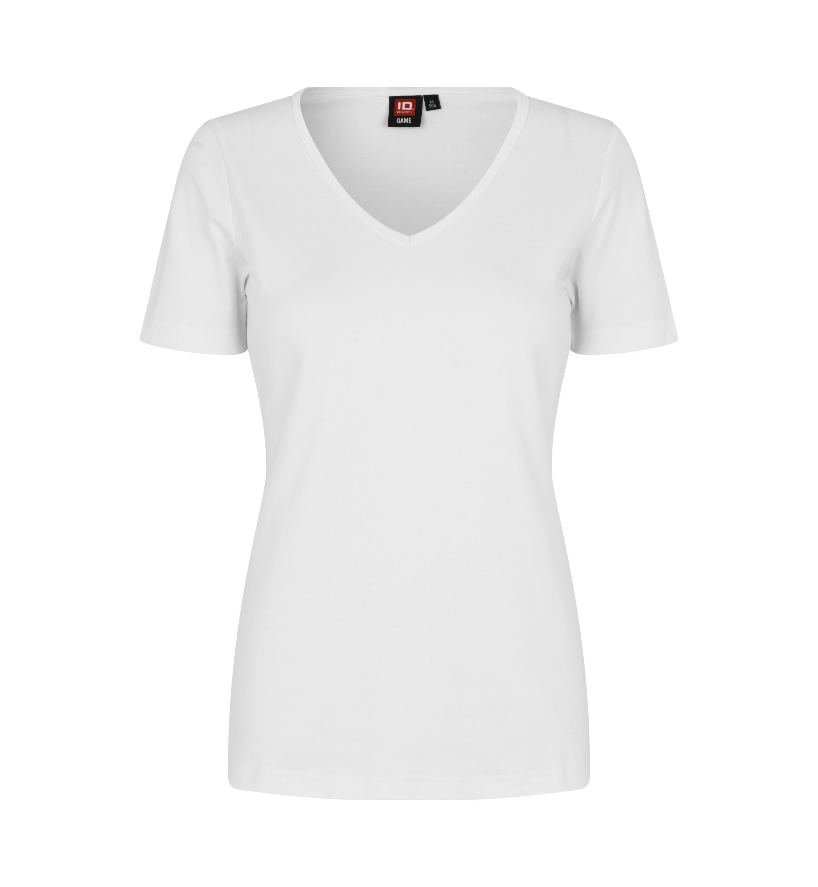 T-shirt Interlock | v-neck | damski