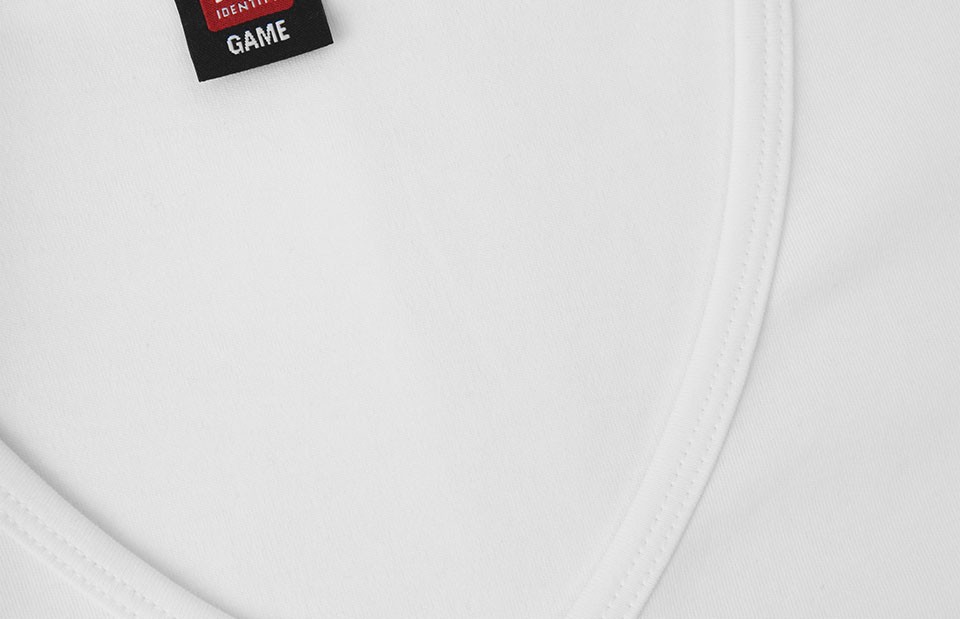 T-shirt Interlock | v-neck | damski