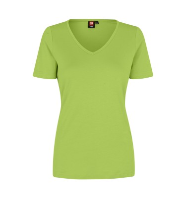T-shirt Interlock | v-neck | damski
