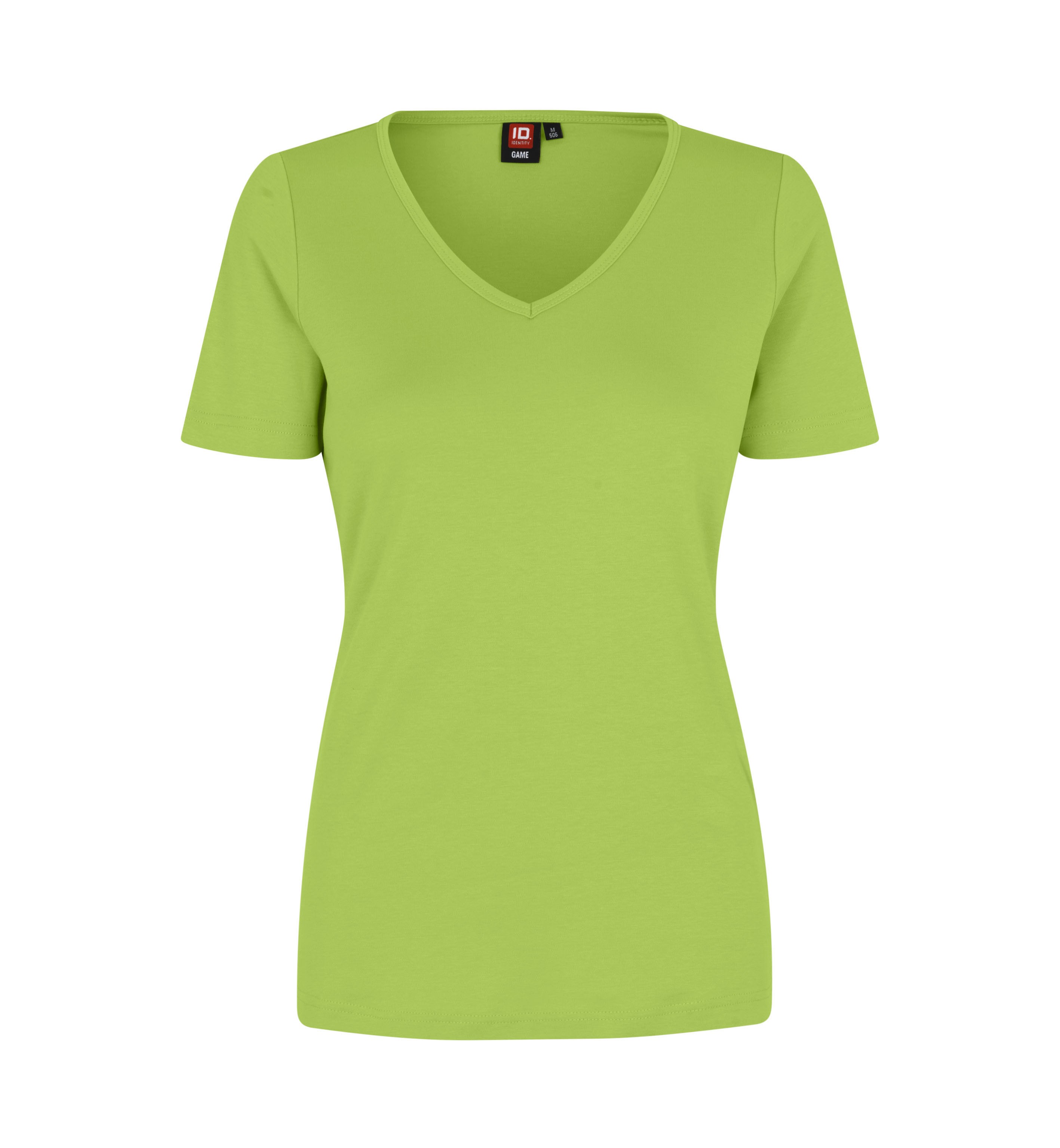 T-shirt Interlock | v-neck | damski