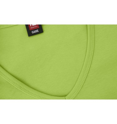T-shirt Interlock | v-neck | damski
