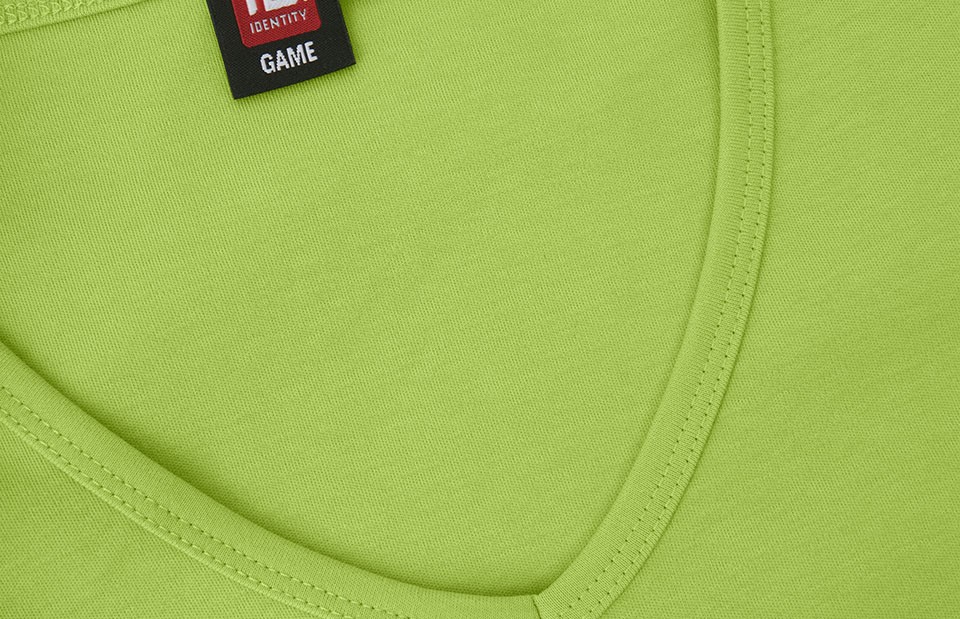 T-shirt Interlock | v-neck | damski