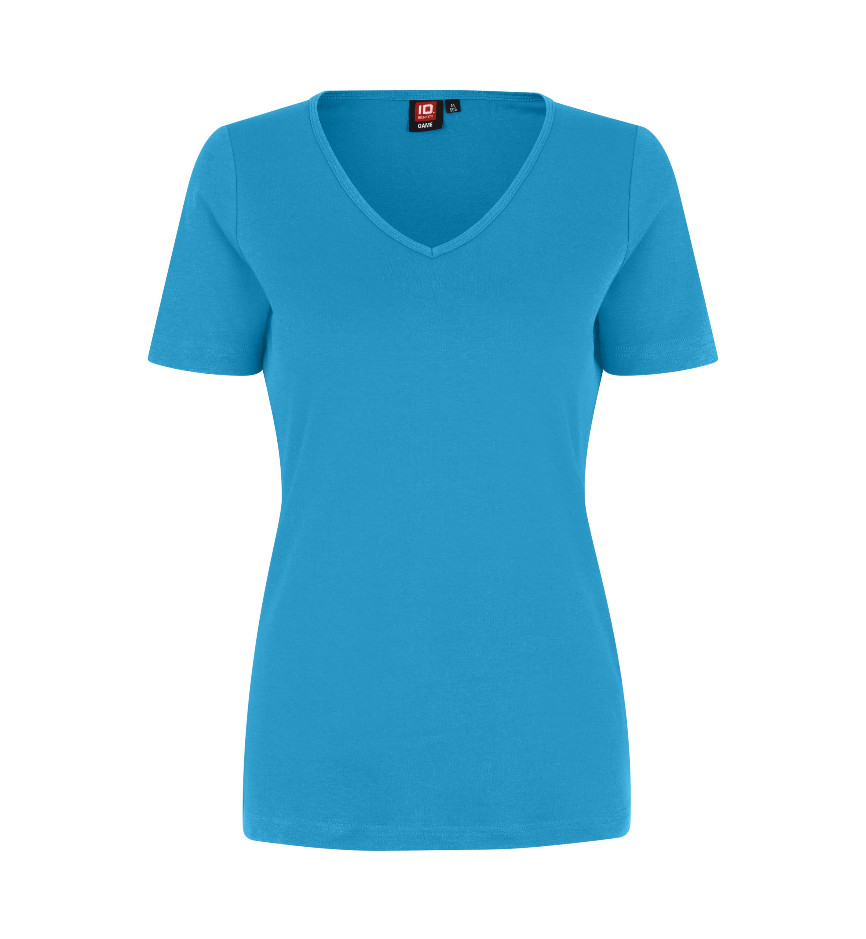 T-shirt Interlock | v-neck | damski