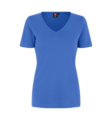 T-shirt Interlock | v-neck | damski