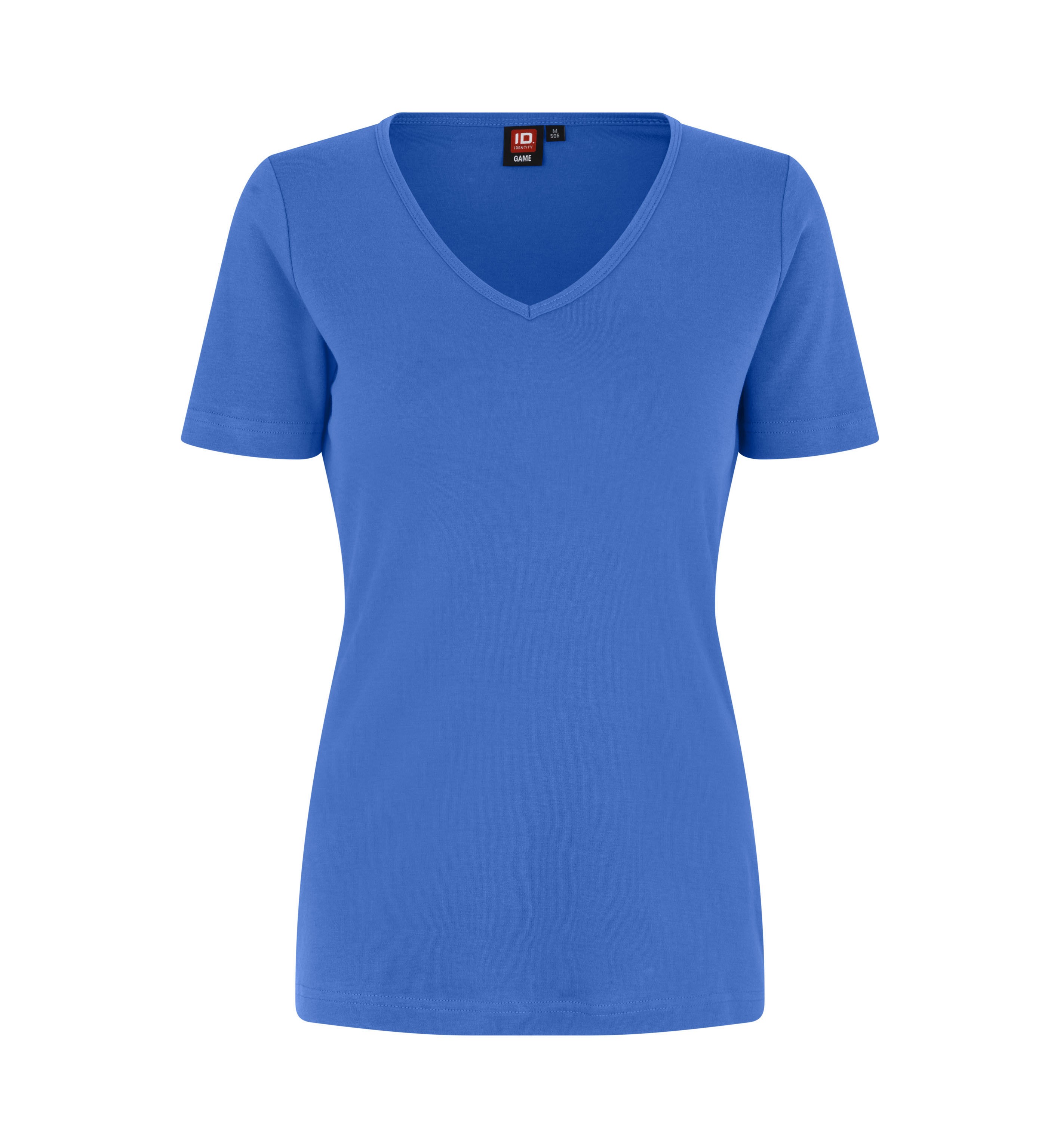 T-shirt Interlock | v-neck | damski