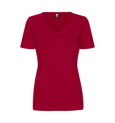 T-shirt Interlock | v-neck | damski