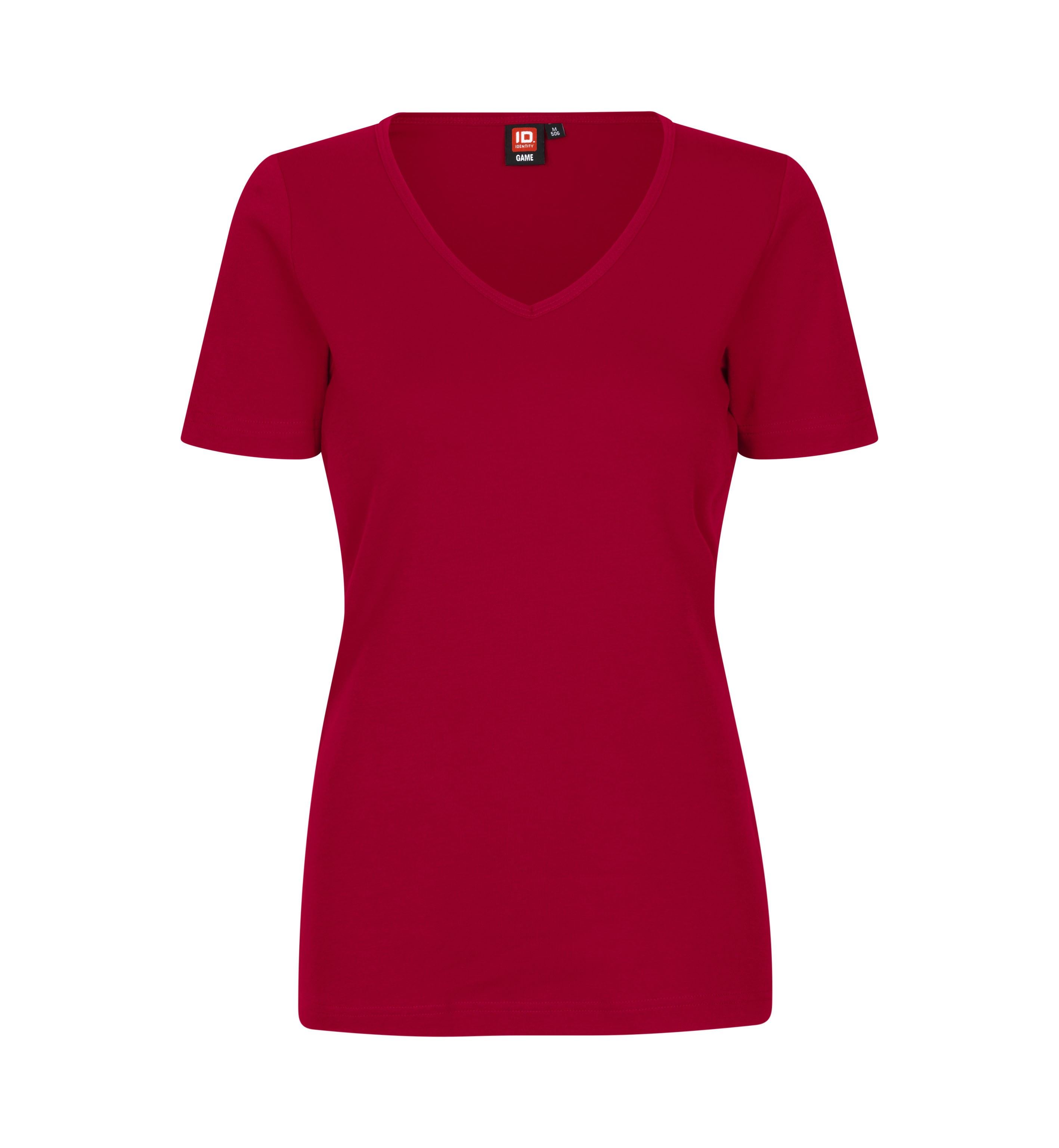 T-shirt Interlock | v-neck | damski